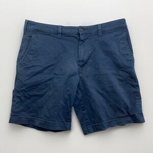 American Eagle Workwear Flex Chino Shorts Men’s Sz 32 Navy Blue Casual Summer